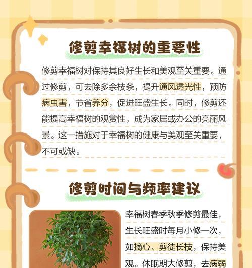 幸福树修剪技巧和最佳时机是什么？