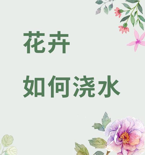 花卉浇水的最佳时间和方法是什么？